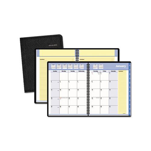 Quicknotes Monthly Planner, 8.75 X 7, Black, 2021