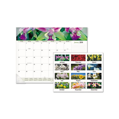 Floral Panoramic Desk Pad, 22 X 17, Floral, 2021