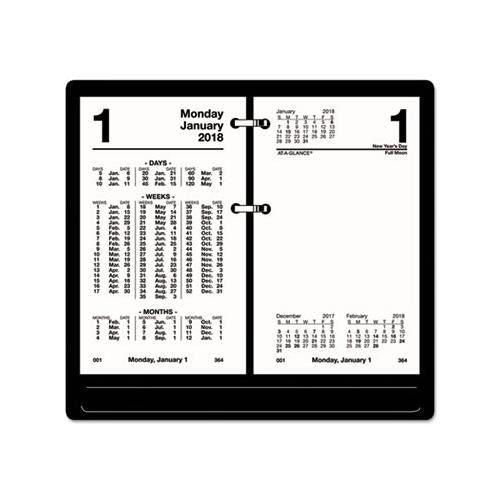 Financial Desk Calendar Refill, 3.5 X 6, White, 2021