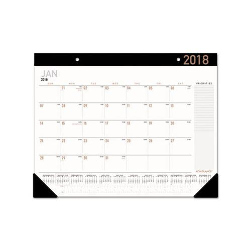 Contemporary Monthly Desk Pad, 22 X 17, 2021