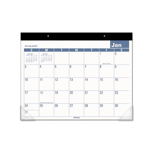 Easy-to-read Monthly Desk Pad, 22 X 17, Easy-to-read, 2021