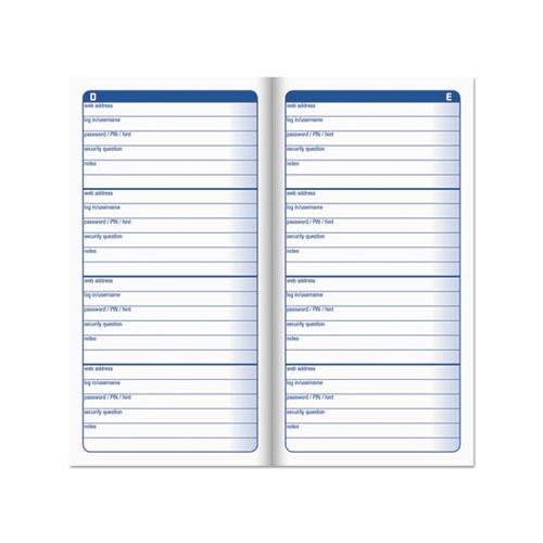 Password Journal, 3 1-4 X 6 1-4, 192 Entries