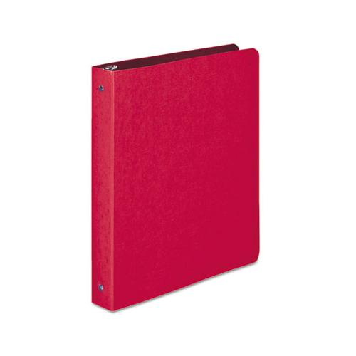 Presstex Round Ring Binder, 3 Rings, 1" Capacity, 11 X 8.5, Executive Red