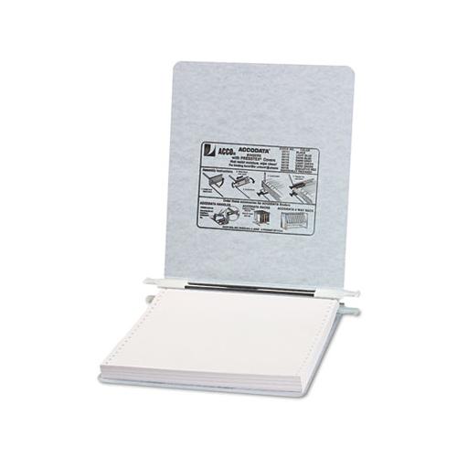 Presstex Covers With Storage Hooks, 2 Posts, 6" Capacity, 9.5 X 11, Light Gray