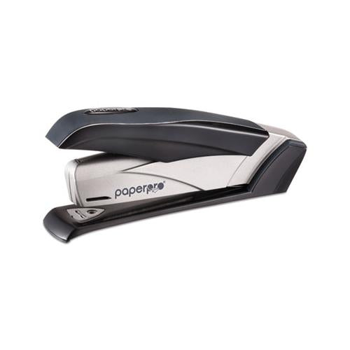 Influence+ 28 Premium Desktop Stapler, 28-sheet Capacity, Black-silver