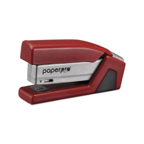 Injoy Spring-powered Compact Stapler, 20-sheet Capacity, Red