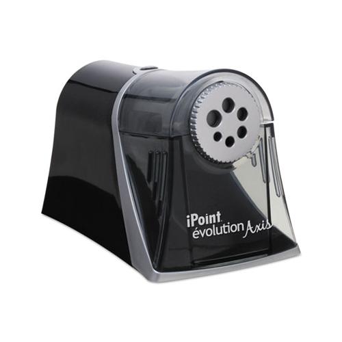 Ipoint Evolution Axis Pencil Sharpener, Ac-powered, 5" X 7.5" X 7.25", Black-silver