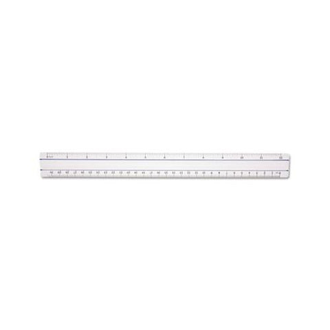 12" Magnifying Ruler, Plastic, Clear