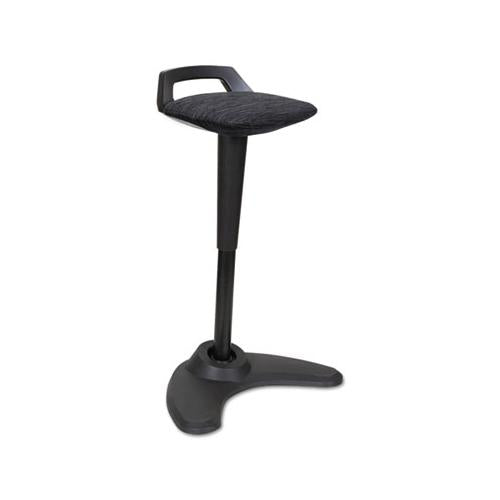 Adaptivergo Sit To Stand Perch Stool, Black Seat-black Back, Black Base