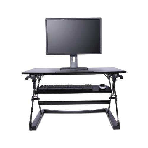 Adaptivergo Sit-stand Lifting Workstation, 35.12w X 31.10d X 19.69h,black