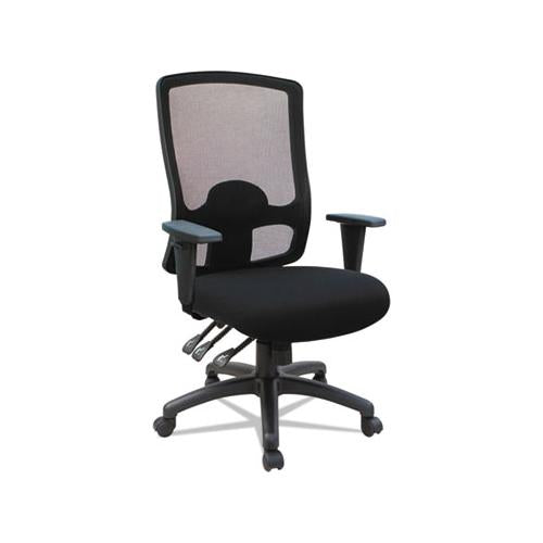 Alera Etros Series High-back Multifunction With Seat Slide Chair, Supports Up To 275 Lbs, Black Seat-black Back, Black Base