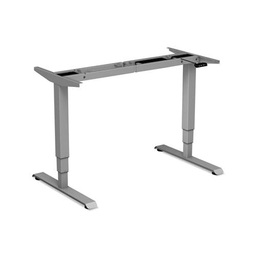 Adaptivergo 3-stage Electric Table Base W-memory Controls, 25" To 50.7", Gray