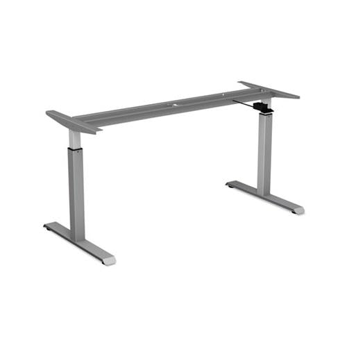 Adaptivergo Pneumatic Height-adjustable Table Base, 26.18" To 39.57", Gray