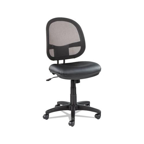 Alera Interval Series Swivel-tilt Mesh Chair, Supports Up To 275 Lbs, Black Seat-black Back, Black Base