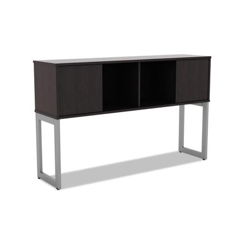 Alera Open Office Desk Series Hutch, 59w X 15d X 36.38h, Espresso