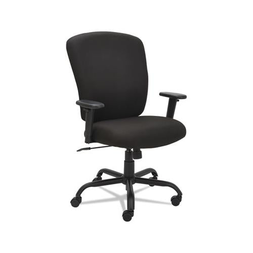 Alera Mota Series Big And Tall Chair, Supports Up To 450 Lbs, Black Seat-black Back, Black Base