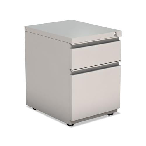 2-drawer Metal Pedestal Box File With Full Length Pull, 14.96w X 19.29d X 21.65h, Light Gray