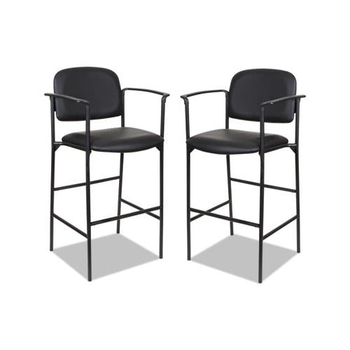 Alera Sorrento Series Stool, Supports Up To 300 Lbs, Black Seat-black Back, Black Base, 2-carton