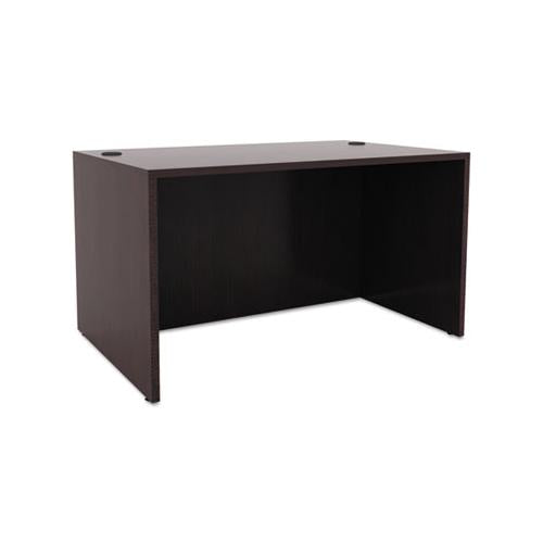 Alera Valencia Series Straight Desk Shell, 47.25w X 29.5d X 29.63h, Espresso