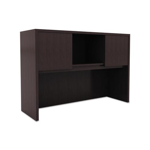 Alera Valencia Series Hutch With Doors, 47.13w X 15d X 35.38h, Espresso