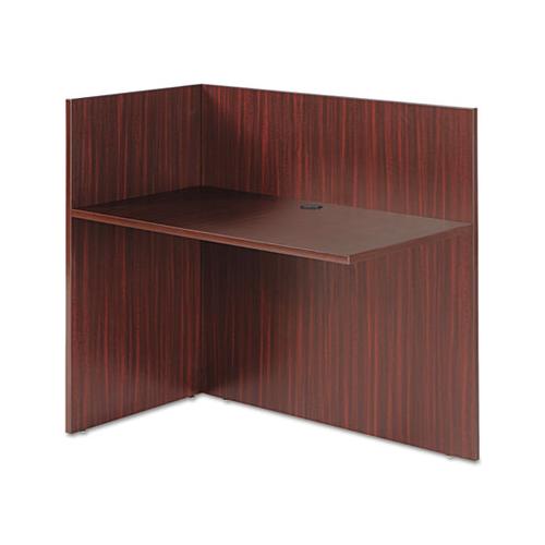 Alera Valencia Reversible Reception Return, 44 1-8w X 23 5-8d X 41 1-2h, Mahogany