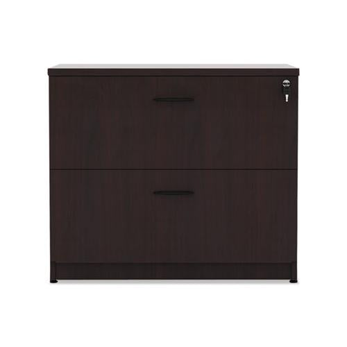 Alera Valencia Series Two Drawer Lateral File, 34w X 22.75d X 29.5h, Mahogany