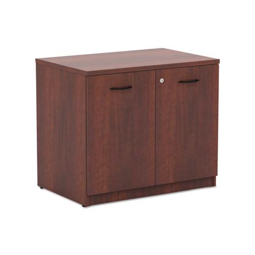 Alera Valencia Series Storage Cabinet, 34 1-8w X 22 7-8d X 29 1-2h, Medium Cherry