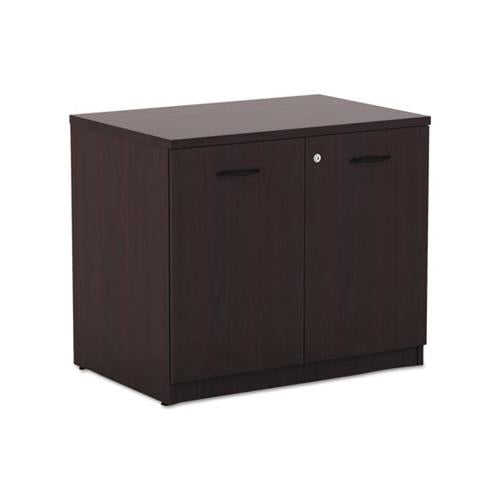 Alera Valencia Series Storage Cabinet, 34 1-8w X 22 7-8d X 29 1-2h, Mahogany