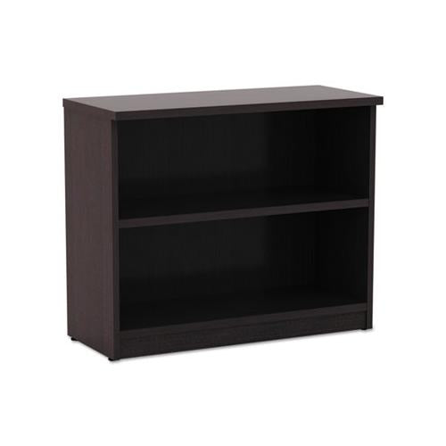 Alera Valencia Series Bookcase, Two-shelf, 31 3-4w X 14d X 29 1-2h, Espresso