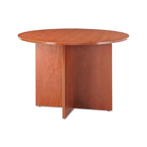 Alera Valencia Round Conference Table W-legs, 29 1-2h X 42 Dia., Medium Cherry