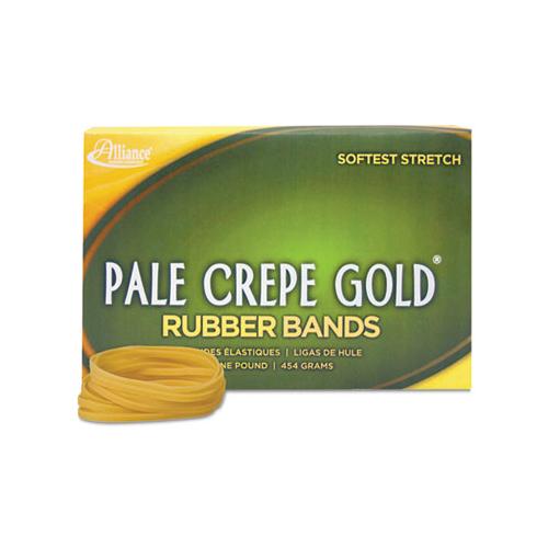 Pale Crepe Gold Rubber Bands, Size 33, 0.04" Gauge, Crepe, 1 Lb Box, 970-box