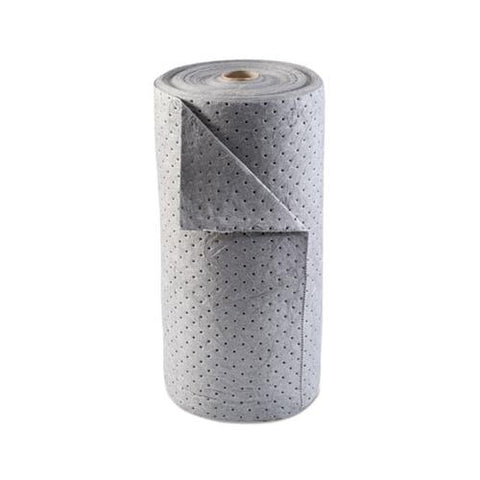 Universal Sorbent-pad Roll, 30w X 120ft, Gray