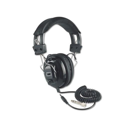 Deluxe Stereo Headphones W-mono Volume Control, Black