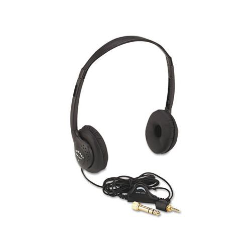 Personal Multimedia Stereo Headphones With Volume Control, Black