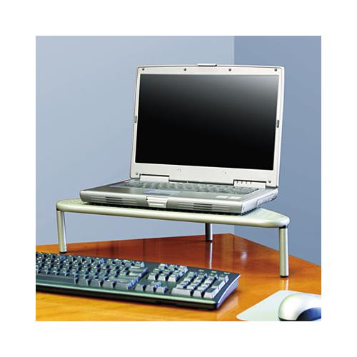 Metal Art Corner Stand With Under-shelf Storage, 20 X 11 1-2 X 5, Pewter
