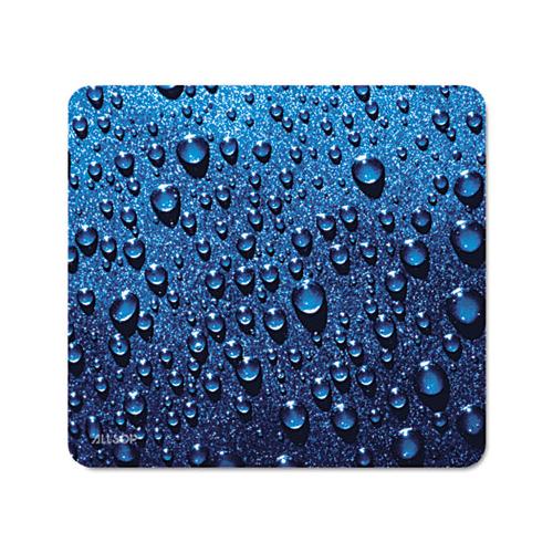 Naturesmart Mouse Pad, Raindrops Design, 8 1-2 X 8 X 1-10