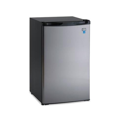 4.4 Cf Refrigerator, 19 1-2"w X 22"d X 33"h, Black-stainless Steel