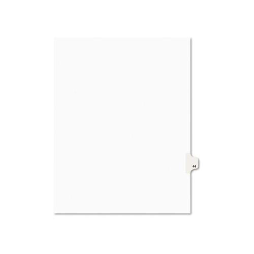 Preprinted Legal Exhibit Side Tab Index Dividers, Avery Style, 10-tab, 44, 11 X 8.5, White, 25-pack, (1044)