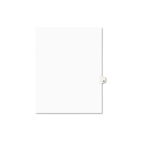 Preprinted Legal Exhibit Side Tab Index Dividers, Avery Style, 10-tab, 66, 11 X 8.5, White, 25-pack, (1066)