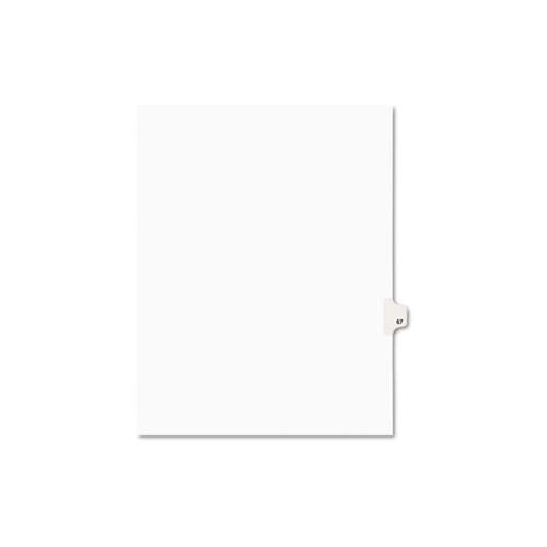 Preprinted Legal Exhibit Side Tab Index Dividers, Avery Style, 10-tab, 67, 11 X 8.5, White, 25-pack, (1067)