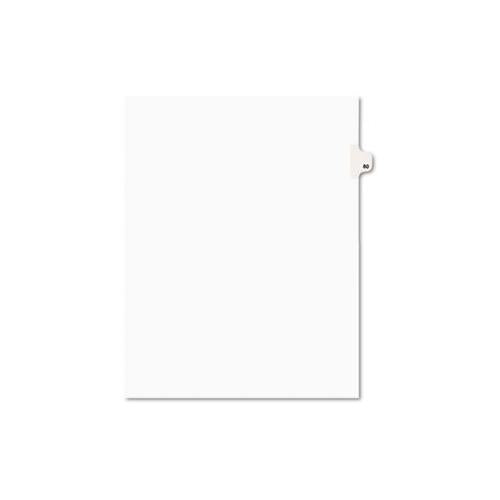 Preprinted Legal Exhibit Side Tab Index Dividers, Avery Style, 10-tab, 80, 11 X 8.5, White, 25-pack, (1080)
