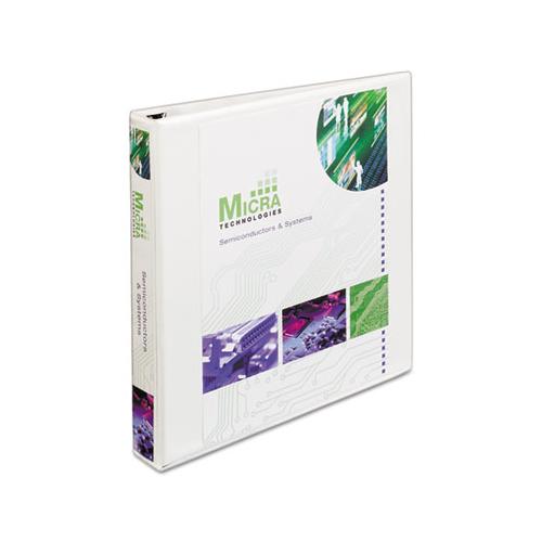 Heavy-duty View Binder With Durahinge, One Touch Ezd Rings And Extra-wide Cover, 3 Ring, 1" Capacity, 11 X 8.5, White, (1318)