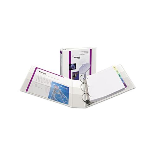 Heavy-duty View Binder With Durahinge, One Touch Ezd Rings-extra-wide Cover, 3 Ring, 1.5" Capacity, 11 X 8.5, White, (1319)
