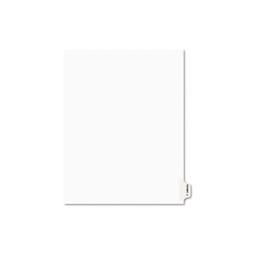 Avery-style Preprinted Legal Side Tab Divider, Exhibit J, Letter, White, 25-pack, (1380)