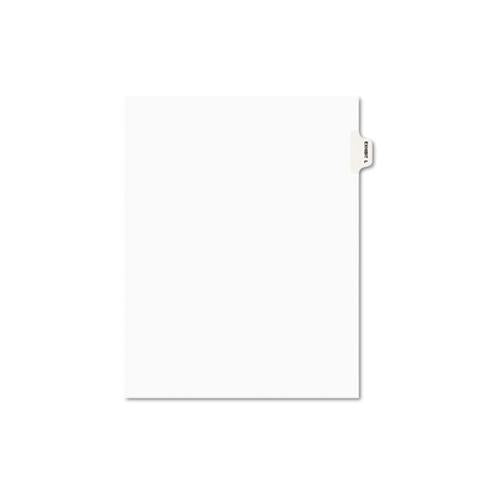 Avery-style Preprinted Legal Side Tab Divider, Exhibit L, Letter, White, 25-pack, (1382)