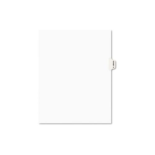 Avery-style Preprinted Legal Side Tab Divider, Exhibit N, Letter, White, 25-pack, (1384)