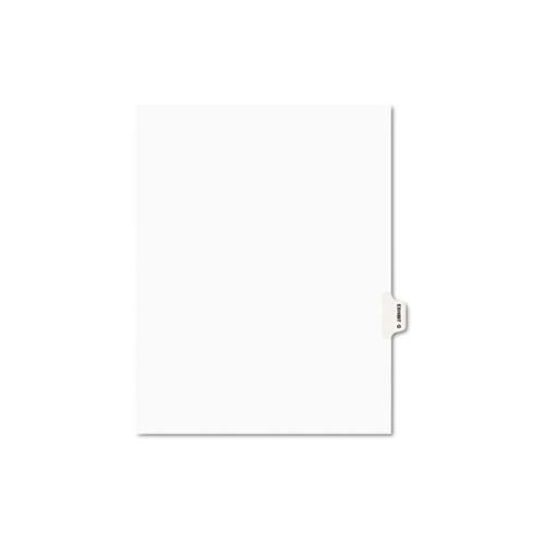 Avery-style Preprinted Legal Side Tab Divider, Exhibit Q, Letter, White, 25-pack, (1387)