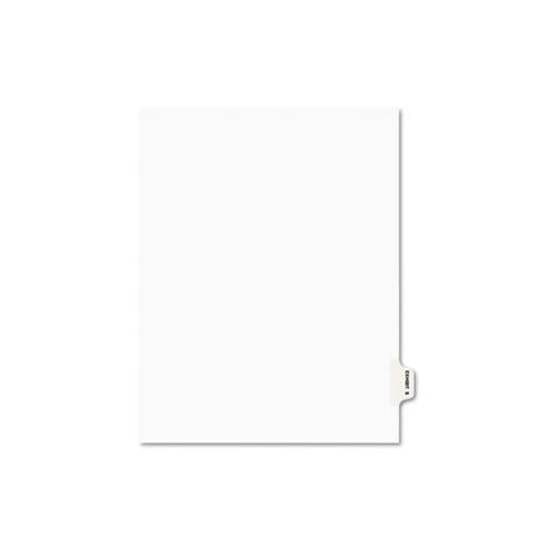 Avery-style Preprinted Legal Side Tab Divider, Exhibit S, Letter, White, 25-pack, (1389)