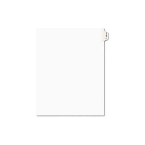 Avery-style Preprinted Legal Side Tab Divider, Exhibit U, Letter, White, 25-pack, (1391)