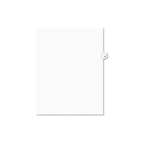 Preprinted Legal Exhibit Side Tab Index Dividers, Avery Style, 26-tab, H, 11 X 8.5, White, 25-pack, (1408)